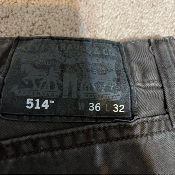 Black Mens Levi 514 Denim Jeans - Picture 4 of 5